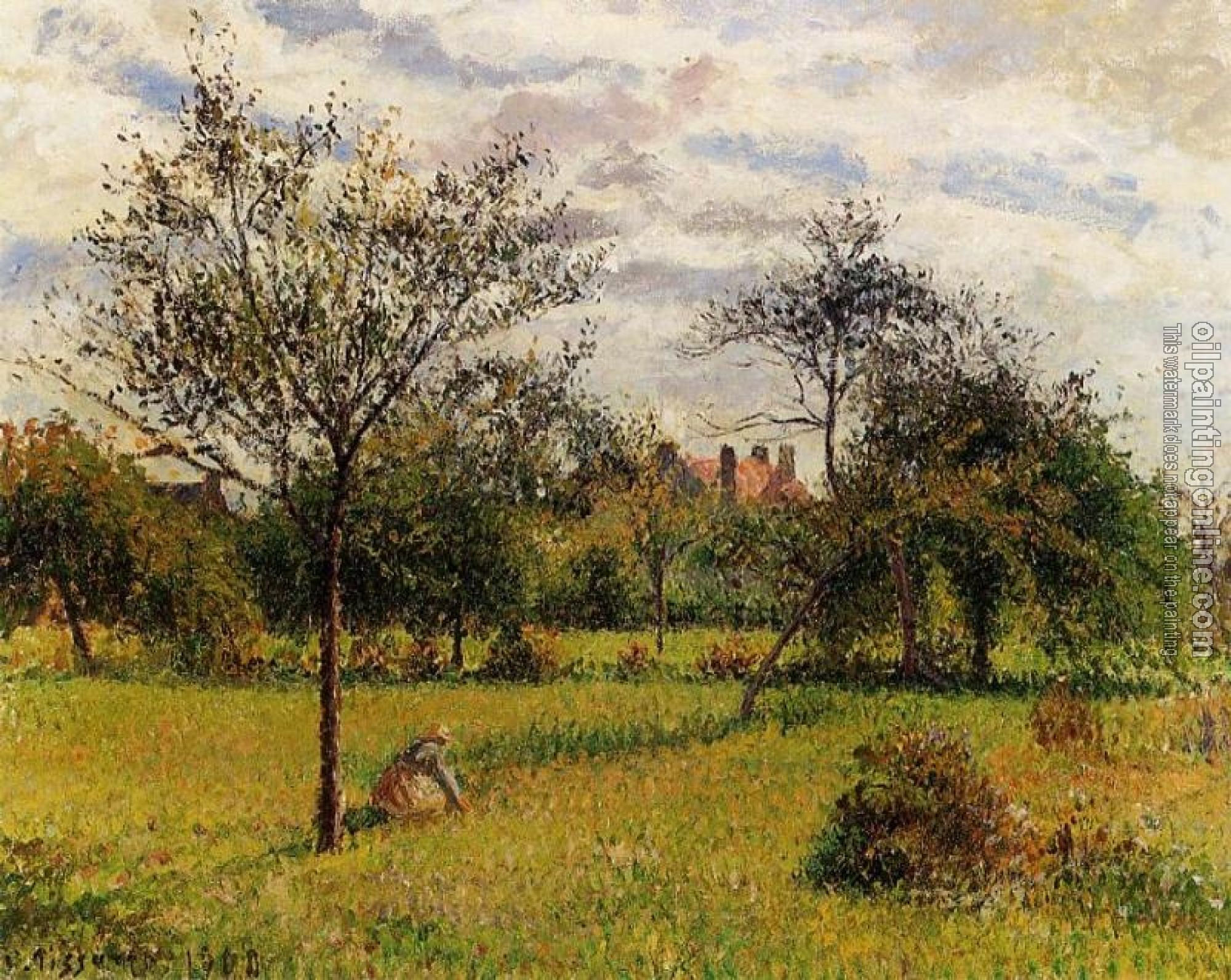 Pissarro, Camille - Morning, Autumn Sunlight, Eragny